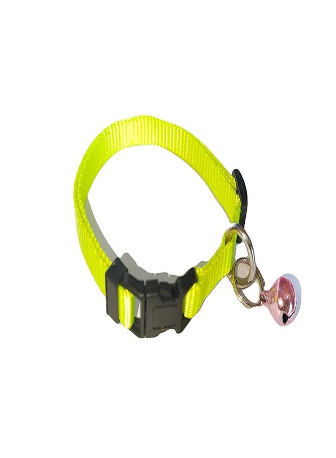 Pups&Pets Cat Collar with Bell, Green (X-Small Size) - 10MM - Image 3